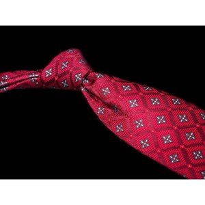 Robert Talbott Best of Class Red Light Blue Foulard 100% Silk Mens' Designer Tie